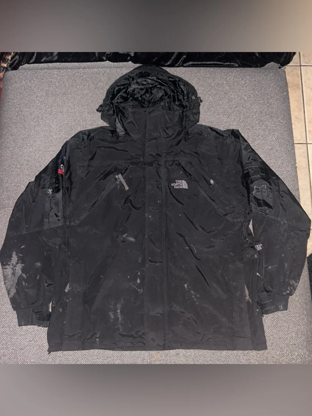 The North Face Men's Summit Series Black Waterproof Hooded Jacket